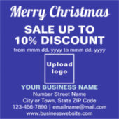 Vente de Noël d'affaires sur Sticker en Vinyle Ble (Devant)