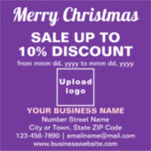 Vente de Noël d'affaires sur Sticker en vinyle vio (Devant)