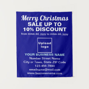 Vente de Noël d'affaires sur Tapisserie bleue