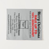 Vente de Noël d'affaires sur Tapisserie gris (Devant (Horizontal))