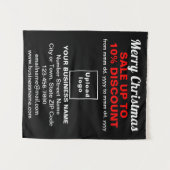 Vente de Noël d'affaires sur Tapisserie noire (Devant (Horizontal))