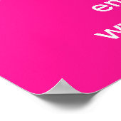 Vente de Noël d'entreprise sur une affiche rose (Coin)