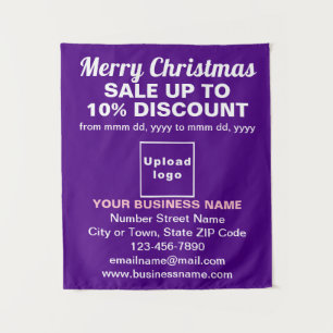 Vente de Noël Entreprise sur Tapisserie Violette