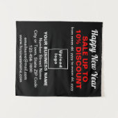 Vente de Nouvel An sur Tapisserie noire (Devant (Horizontal))
