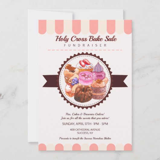 Vente de produits cuits Faire-part (Devant)