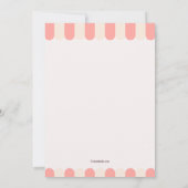 Vente de produits cuits Faire-part (Dos)