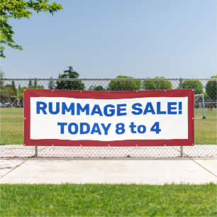 Vente de rummage ! Bannière patriotique personnali
