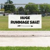 Vente De Rummage Énorme ! Banderole (En situation)