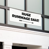Vente De Rummage Énorme ! Banderole (Bâtiment extérieur)