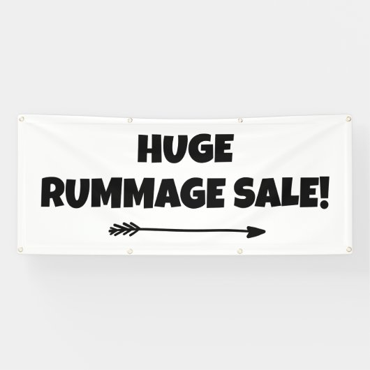 Vente De Rummage Énorme ! Banderole (Horizontal)