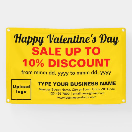 Vente de Saint-Valentin d'affaires sur bannière Re (Horizontal)