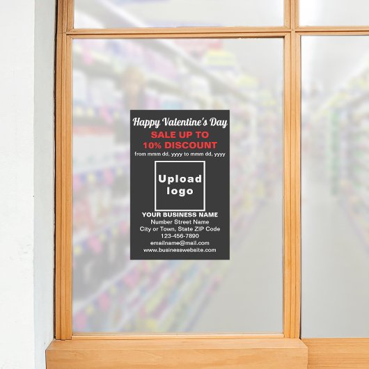 Vente de Saint Valentin sur papier photo noir