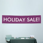 Vente de vacances personnalisable bannière violet  (Salon professionnel)