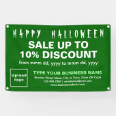 Vente d'Halloween d'affaires sur bannière rectangl (Horizontal)