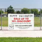 Vente d'Halloween d'affaires sur bannière rectangl (Insitu)