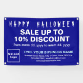 Vente d'Halloween d'affaires sur bannière rectangl (Horizontal)