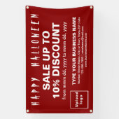 Vente d'Halloween d'affaires sur bannière rectangl (Verticale)