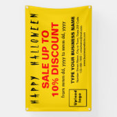Vente d'Halloween d'affaires sur bannière rectangl (Verticale)