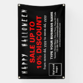 Vente d'Halloween d'affaires sur bannière rectangl (Verticale)