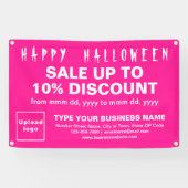 Vente d'Halloween d'affaires sur bannière rectangl (Horizontal)