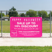 Vente d'Halloween d'affaires sur bannière rectangl (Insitu)