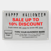 Vente d'Halloween d'affaires sur bannière rectangl (Horizontal)