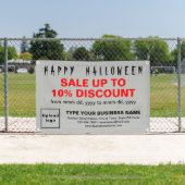 Vente d'Halloween d'affaires sur bannière rectangl (Insitu)