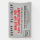 Vente d'Halloween d'affaires sur bannière rectangl (Verticale)