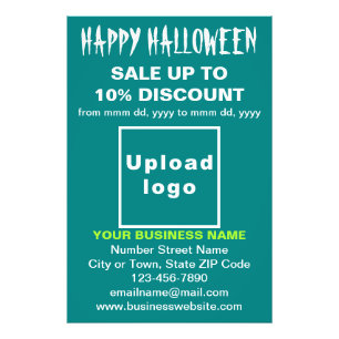 Vente d'Halloween d'affaires sur papier photo vert