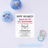 Vente d'Halloween d'affaires sur prospectus blanc (Simple)