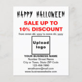 Vente d'Halloween d'affaires sur prospectus blanc (Devant)