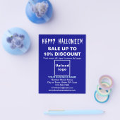 Vente d'Halloween d'affaires sur prospectus bleu (Simple)