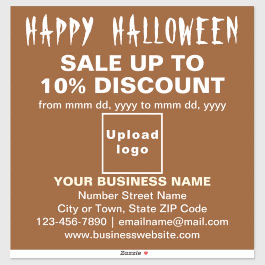 Vente d'Halloween d'affaires sur Sticker en Vinyle (Feuille)