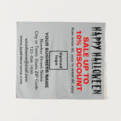 Vente d'Halloween d'affaires sur Tapisserie gris (Devant (Horizontal))