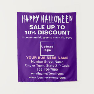Vente d'Halloween d'affaires sur Tapisserie violet