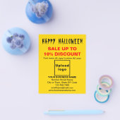 Vente d'Halloween d'affaires sur un prospectus jau (Simple)