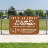 Vente d'Halloween d'affaires sur une bannière rect (Insitu)