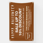Vente d'Halloween d'affaires sur une bannière rect (Verticale)