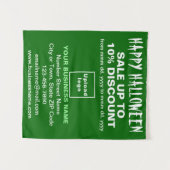 Vente d'Halloween d'affaires sur une Tapisserie ve (Devant (Horizontal))