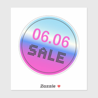 Vente du 6 juin Autocollant de style holographique
