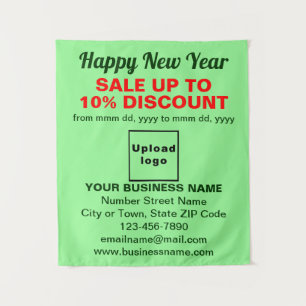 Vente du Nouvel An Entreprise sur Tapisserie Vert