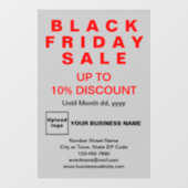 Vente du vendredi noir affaires Autocollant de fen (Feuille)