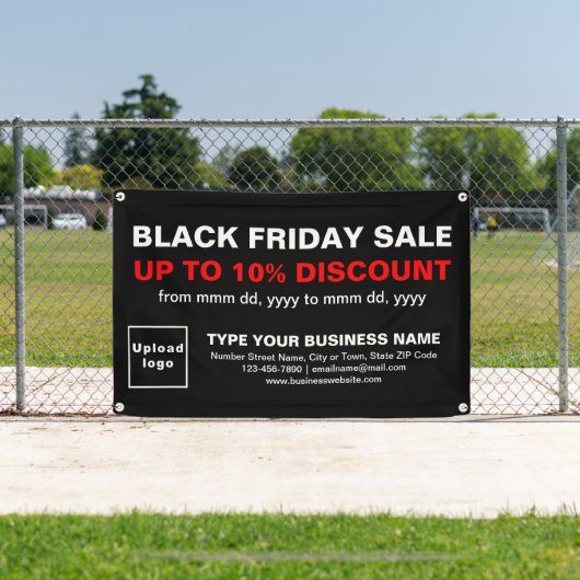 Vente du vendredi noir sur bannière Rectangle noir (Insitu)