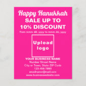 Vente Hanoukka d'affaires sur prospectus rose (Devant)