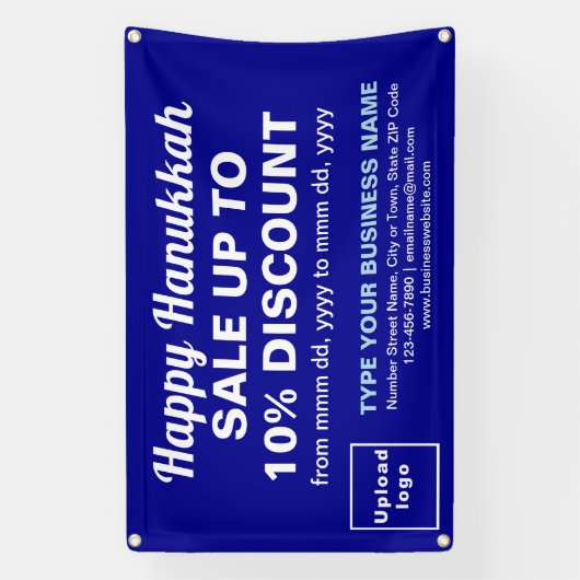 Vente Hanoukka d'entreprise sur bannière rectangle (Verticale)