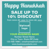 Vente Hanoukka d'entreprise sur Sticker Turquoise  (Feuille)