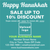 Vente Hanoukka d'entreprise sur Sticker Turquoise  (Devant)