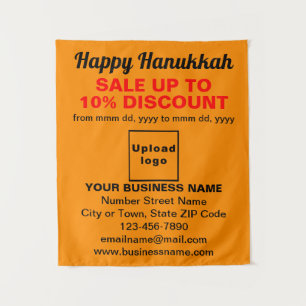 Vente Hanoukka d'entreprise sur Tapisserie orange
