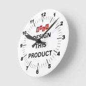 VENTE ! Horloge murale, Acrylique ronde de 8 po (Angle)