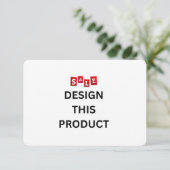 VENTE ! Invitation - 3,5" x 5" - Sur mesure - Arro (Debout devant)